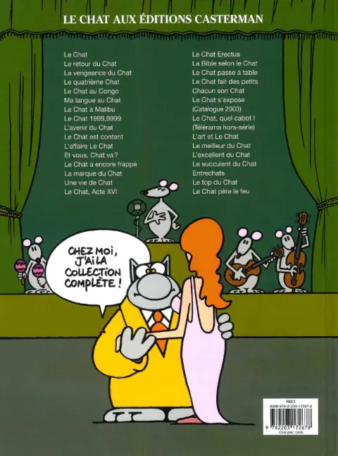 Verso de l'album Le Chat Tome 22 La rumba du chat