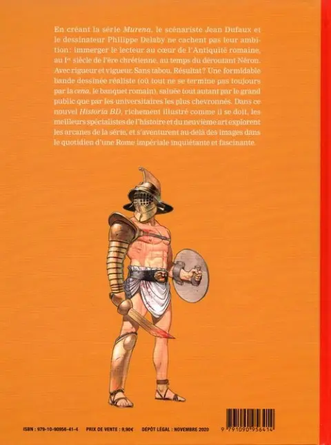 Verso de l'album Murena Murena et l'empire de Néron