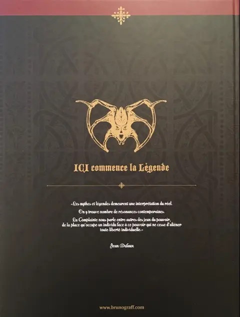 Verso de l'album Complainte des Landes perdues Les sorcières 1 & 2