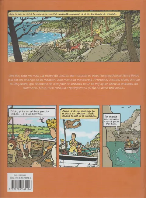 Verso de l'album Le Club des cinq Tome 3 Le club des cinq contre-attaque
