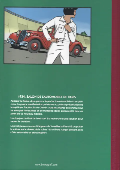 Verso de l'album Les Enquêtes auto de Margot Les Élegantes