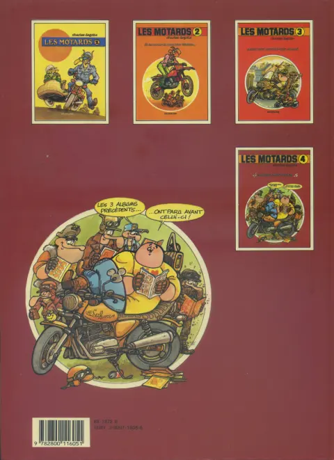 Verso de l'album Les Motards Tome 4 Allegro moto vivace