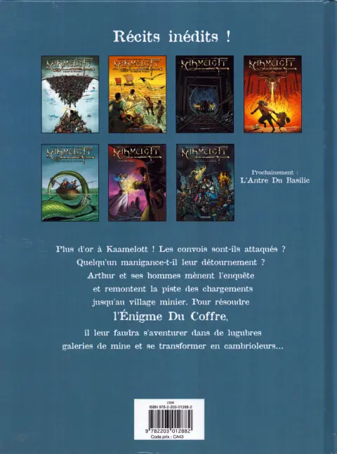 Verso de l'album Kaamelott Tome 3 L'énigme du coffre