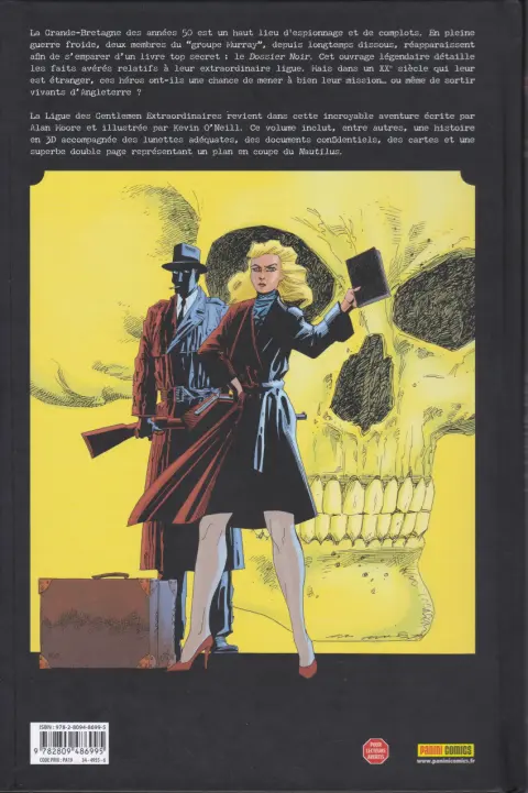 Verso de l'album La Ligue des Gentlemen Extraordinaires Volume 5 Le Dossier Noir