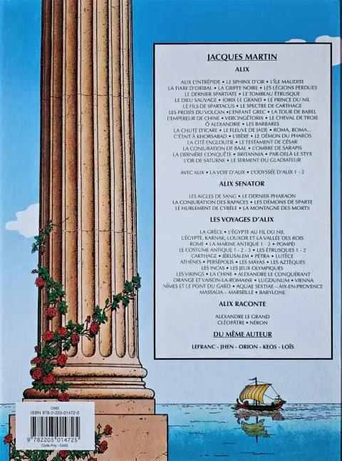Verso de l'album Alix Tome 27 Le démon du Pharos