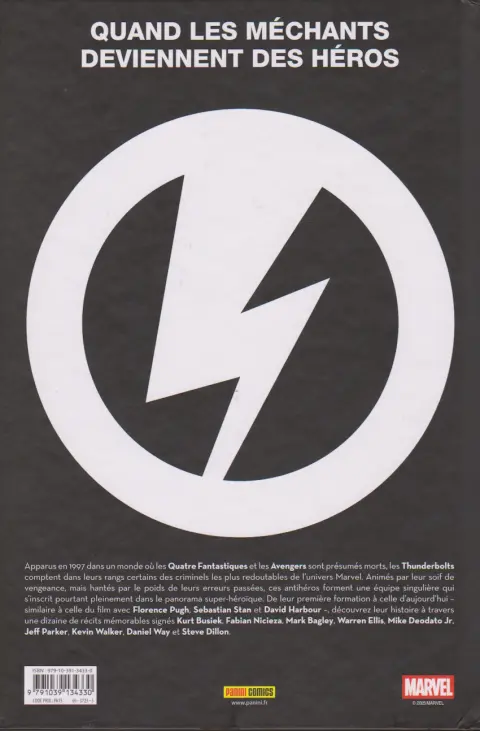 Verso de l'album Nous sommes les Thunderbolts