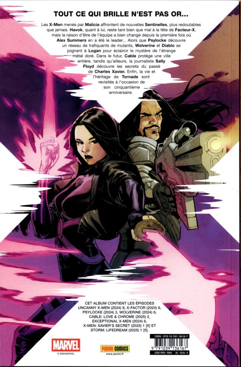 Verso de l'album X-Men 14