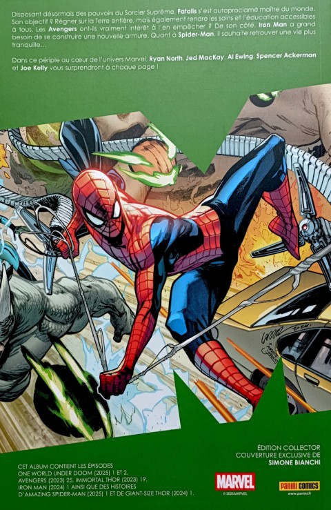 Verso de l'album Marvel World Volume 1