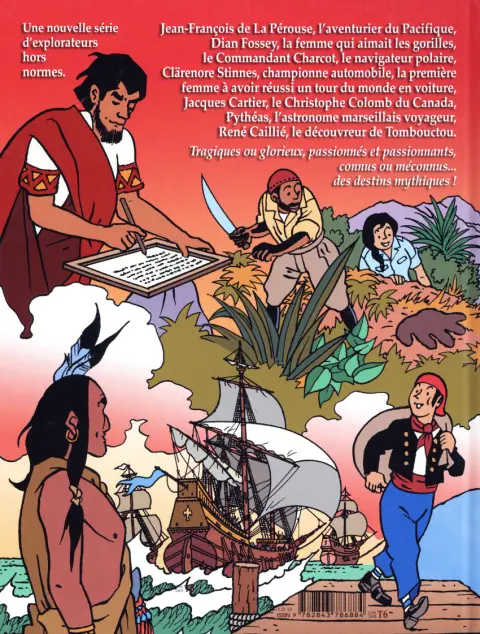 Verso de l'album Aventuriers et explorateurs racontés aux enfants Tome 2