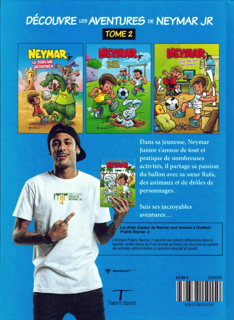 Verso de l'album Les aventures de Neymar Jr Tome 2