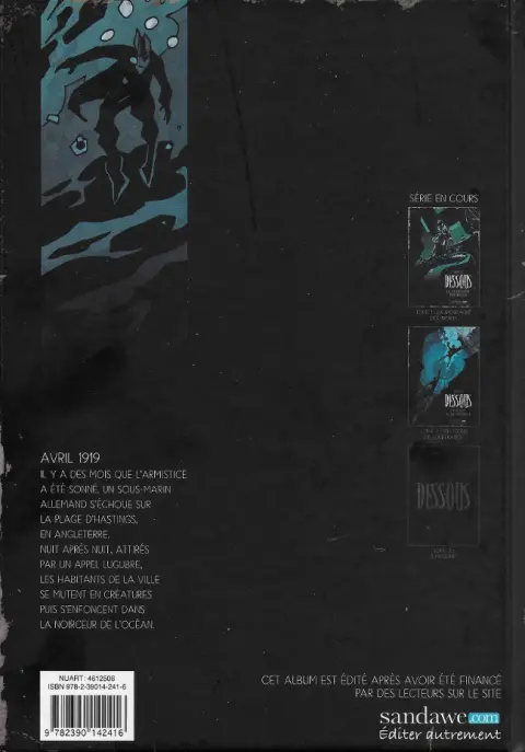 Verso de l'album Dessous Tome 2 Un océan de souffrance