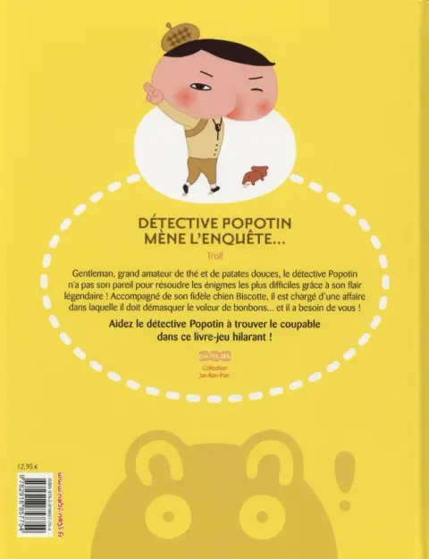 Verso de l'album Détective Popotin Tome 1 Détective Popotin mène l'enquête...