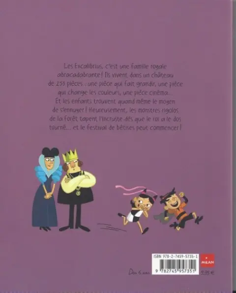 Verso de l'album Les Excalibrius Tome 1 Les enfants rois