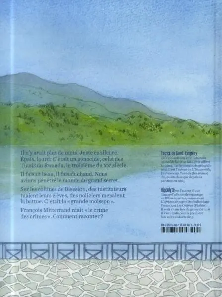 Verso de l'album La fantaisie des Dieux Rwanda 1994