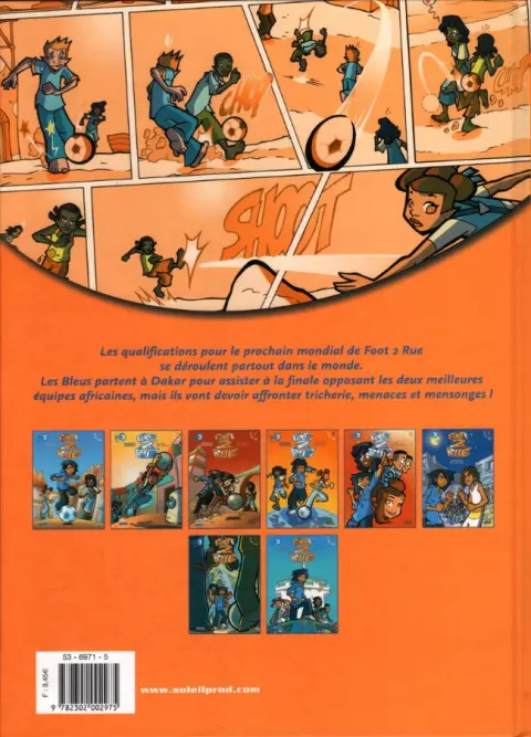 Verso de l'album Foot 2 rue Tome 8 Dakar