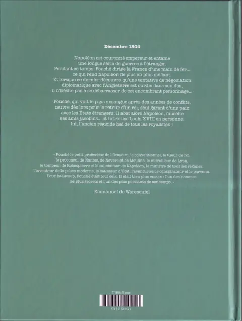 Verso de l'album Fouché Tome 3 L'homme d'État