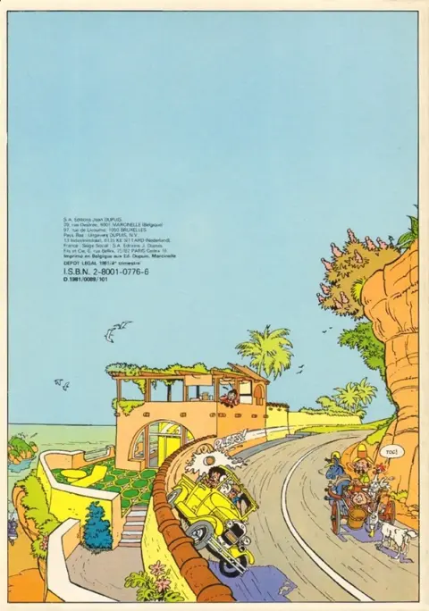 Verso de l'album Franka Dupuis Tome 1 Le musée du crime