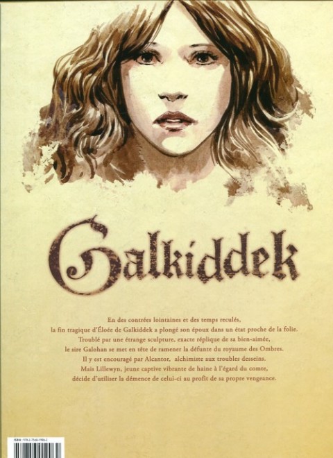 Verso de l'album Galkiddek Tome 1 La prisonnière