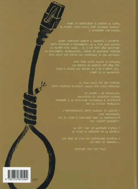 Verso de l'album Grandes oreilles et bras cassés