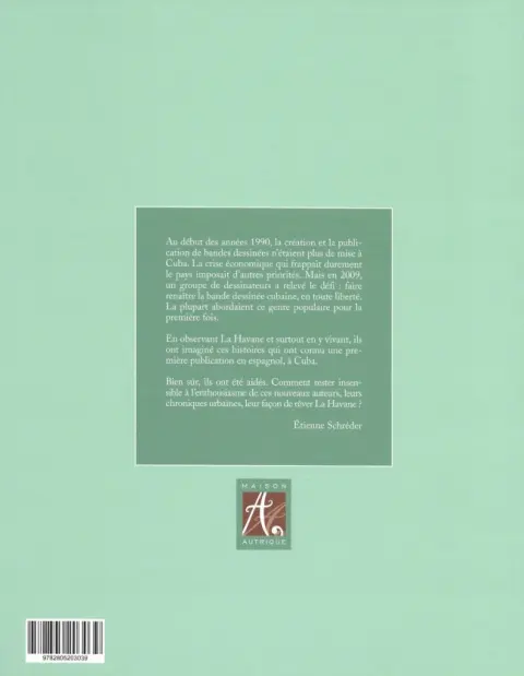 Verso de l'album Habana - Histoires de La Havane