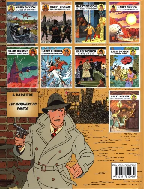 Verso de l'album Harry Dickson Tome 9 Les gardiens du gouffre