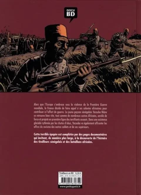Verso de l'album Histoire des tirailleurs sénégalais