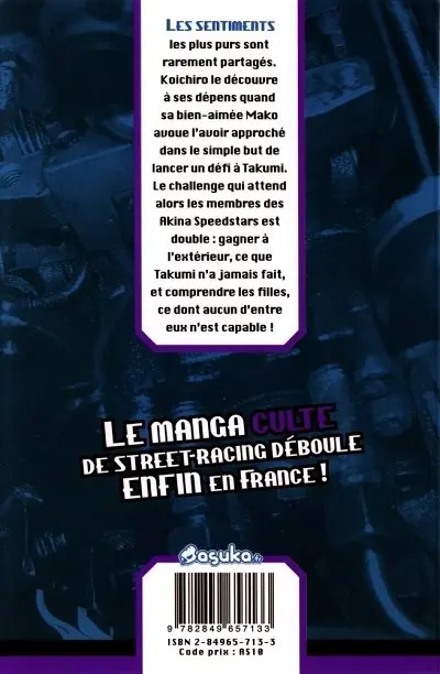 Verso de l'album Initial D Vol. 6