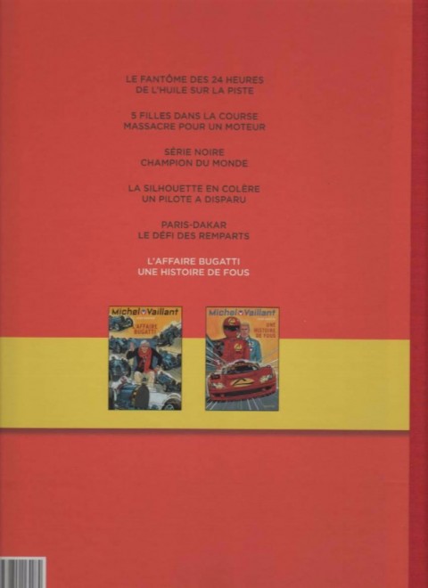 Verso de l'album Michel Vaillant Jacky Ickx L'Intégrale Tome 6
