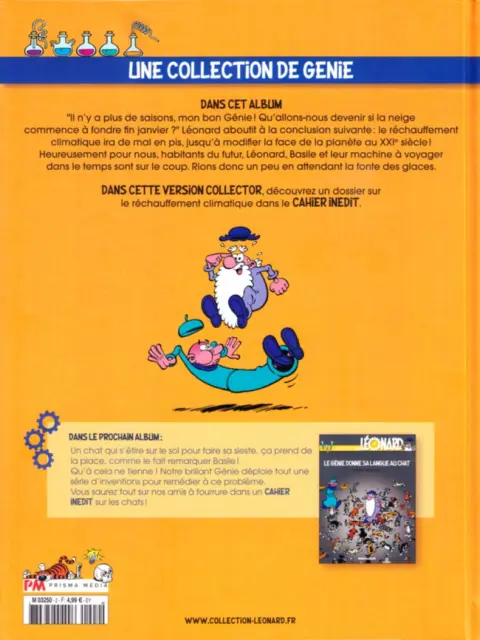 Verso de l'album La Collection Léonard Tome 2 Y a-t-il un génie pour sauver la planète ?