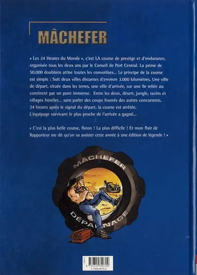 Verso de l'album Mâchefer Tome 3 Les 24 heures du monde