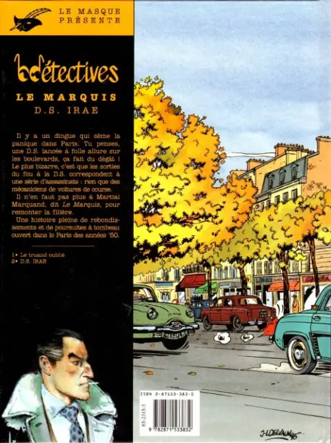 Verso de l'album Le Marquis Tome 2 DS Irae