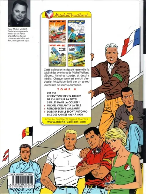 Verso de l'album Michel Vaillant L'Intégrale 6
