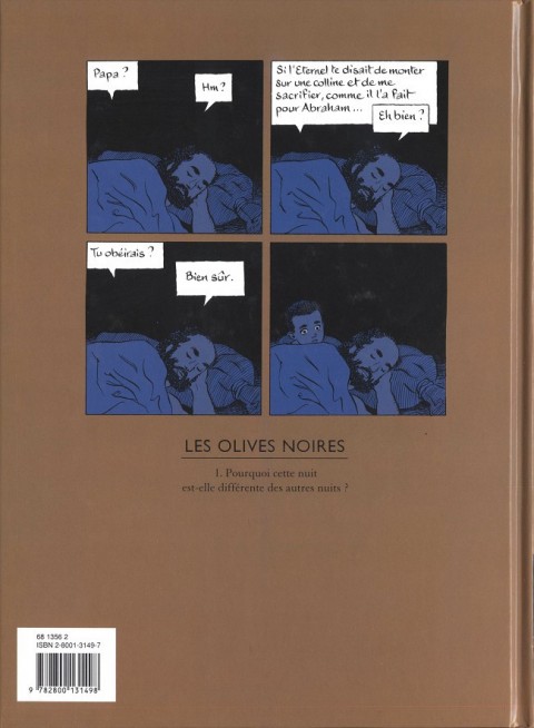 Verso de l'album Les Olives noires Tome 1 Pourquoi cette nuit est-elle différente des autres nuits ?
