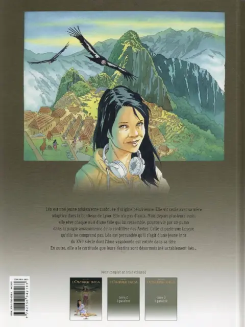 Verso de l'album L'Ombre Inca Tome 1 L'Offrande