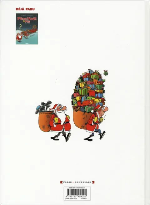 Verso de l'album Père Noël & Fils Tome 2 Embûches de Noël