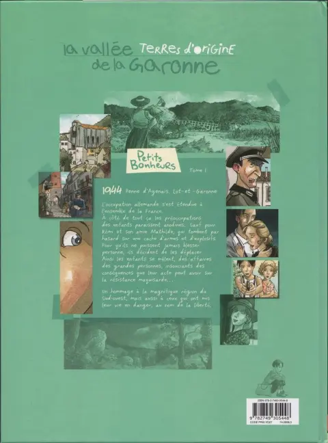 Verso de l'album Petits Bonheurs Tome 1