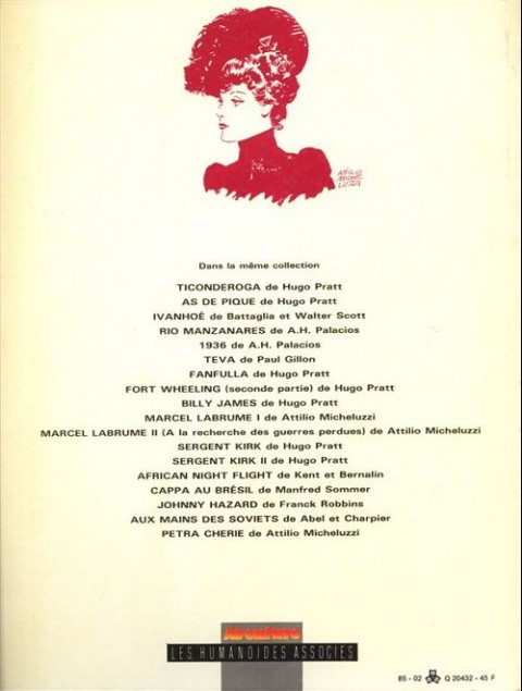 Verso de l'album Pétra chérie