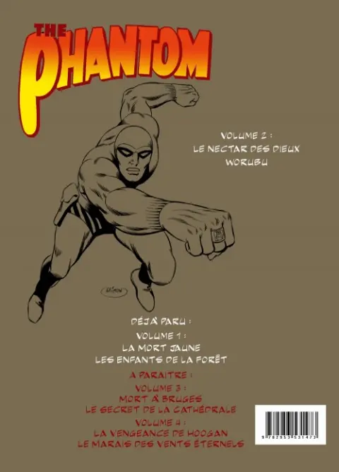 Verso de l'album The Phantom Tome 2 Le nectar des dieux / Worubu