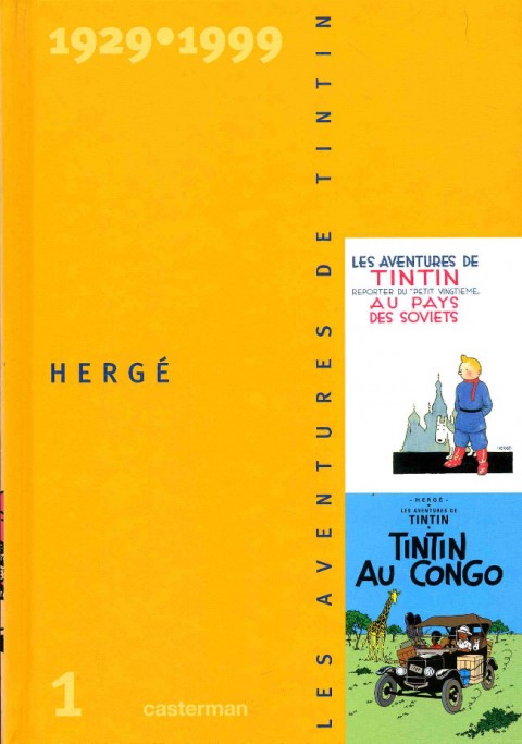 Couverture de l'album Les aventures de Tintin 1929-1999 Volume 1
