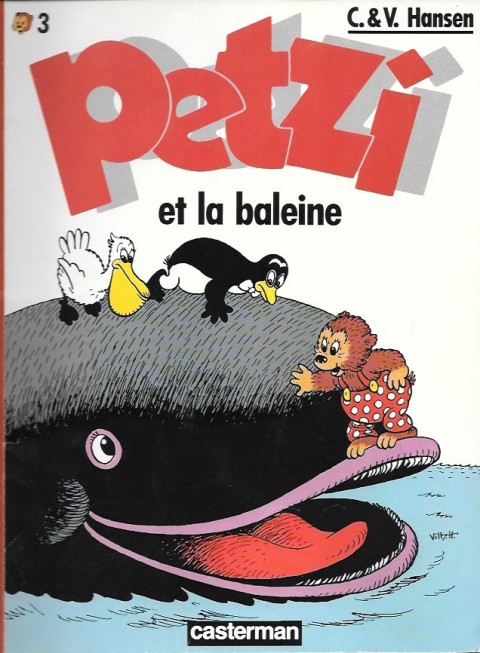 Couverture de l'album Petzi Tome 3 Petzi et la baleine