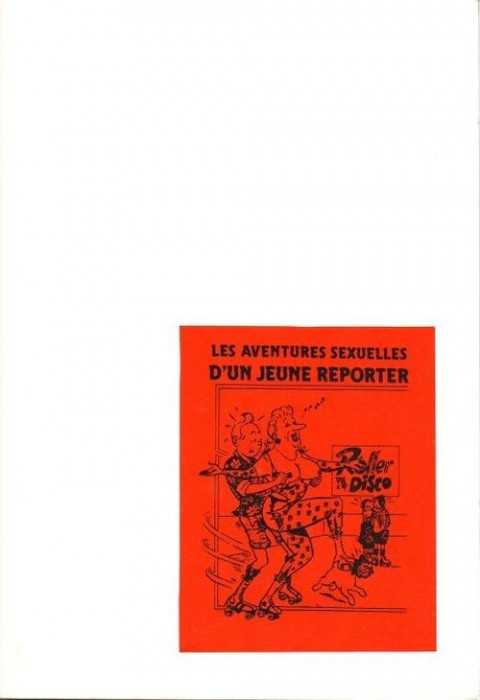 Couverture de l'album Tintin - Pastiches pour Adultes Les Aventures sexuelles d'un jeune reporter
