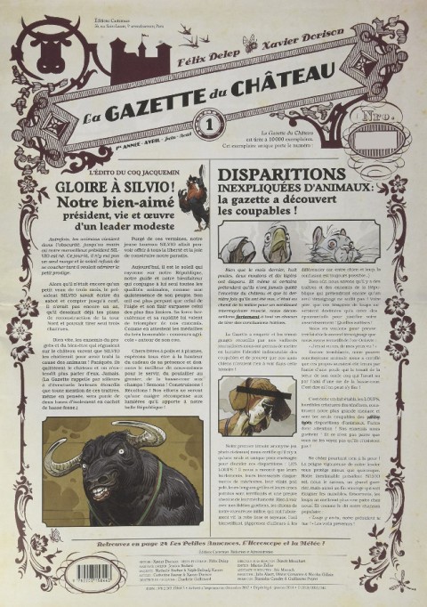 Couverture de l'album La Gazette du Château N° 1