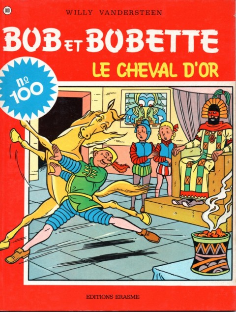 Couverture de l'album Bob et Bobette Tome 100 Le cheval d'or