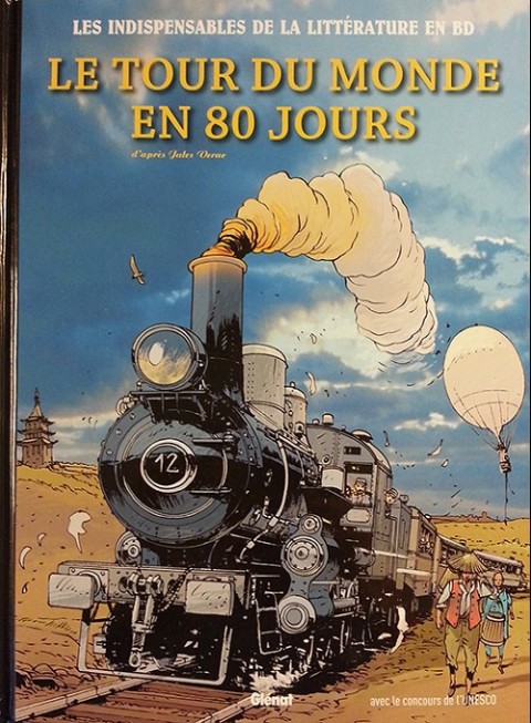 Couverture de l'album Les Indispensables de la Littérature en BD Tome 2 Le Tour du monde en 80 jours