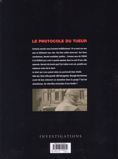 Verso de l'album Le Protocole du tueur Tome 1 1/1 Le tueur à la ficelle
