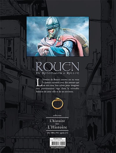 Verso de l'album Rouen Tome 1 De Rotomagus à Rollon
