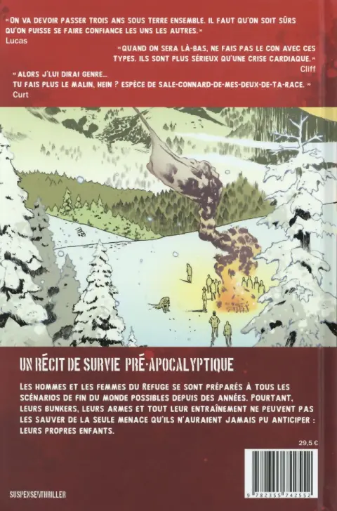 Verso de l'album Sheltered Sheltered - Un récit pré-apocalyptique