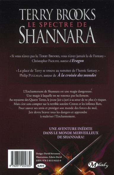Verso de l'album Le Spectre de Shannara