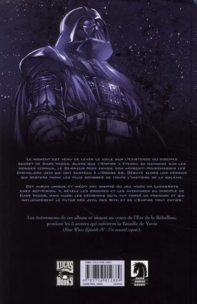Verso de l'album Star Wars - Le pouvoir de la force Tome 1 Le pouvoir de la force