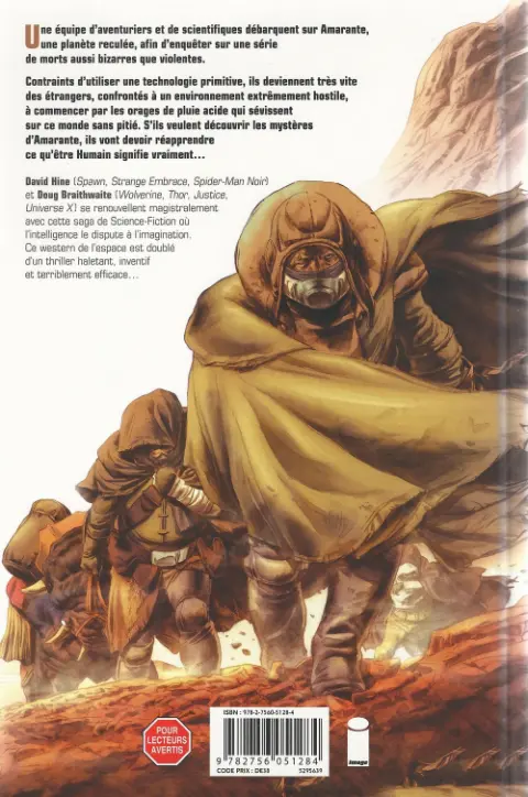 Verso de l'album Storm Dogs Tome 1 L'Orage
